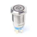 Saipwell19 mm Botón electrónico al por mayor IP67 encendido/apagado Interruptor de botón de metal